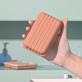 Travel Soap Dish with Lid Portable Draining Soap Holder Soap Case Orange