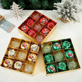 9Pcs Christmas Tree Christmas Balls Decorations Baubles Party Ornaments Gift Pack Green