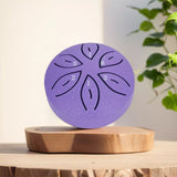 6-Note Rain Drum for Outside Garden Mini Steel Tongue Drum Instrument Purple