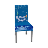 2Pcs Christmas Chair Cover Decorations Xmas Chair Slipcover Creative Pattern Style 5