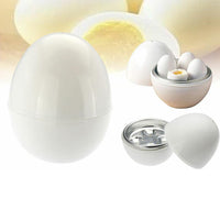 4-Egg Poacher Breakfast Boiler Egg Cooker Microwave Steamer Cooking Tool