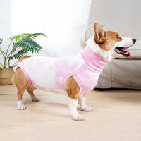 Dog Recovery Suit Pet Recovery Shirt Dog Prevent Licking Care Clothing Pink