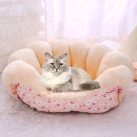 2-in-1 Pet Bed Cat Sleeping House Puppy Kitten Bed Sofa Pink