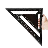 Triangle Ruler Aluminum Alloy Square Protractor Measurement Ruler Tool for Engineer Carpenter