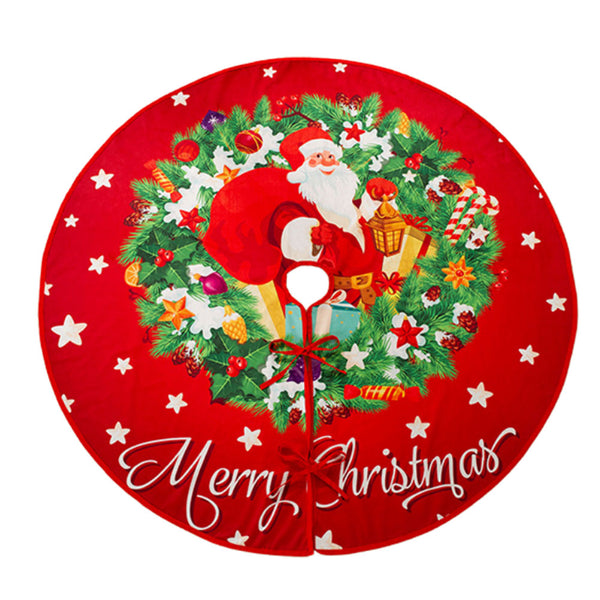 Christmas Tree Skirt Xmas Tree Decoration Christmas Tree Mat Style 3