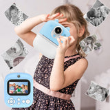 1080P Instant Print Camera Kids Selfie Digital Camera Kid Gift Blue