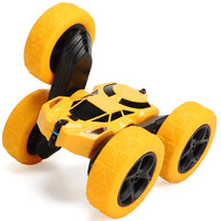 2.4GHz Remote Control Car Toy 4WD Rotating RC Car Toy Yellow