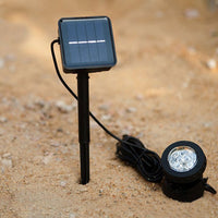 Solar Underwater Light Waterproof Pool Landscape Garden Projection Light Warm