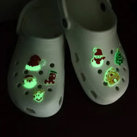 70Pcs Glow in the Dark Christmas Shoe Charms for Bracelet Wristband