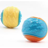 4Pcs Squeaky Dog Balls High Bouncy Ball Toys for Interactive Playing Pet Chew Balls