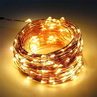 22-Meter Solar Fairy String Lights 8 Modes Garden Yard Decorative Light Warm Light