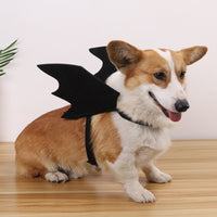 Black Bat Wings Costume Prop Dress Up Halloween Pet Dog Holiday Decor