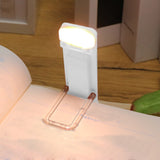 Clip-On Reading Light LED Book Light USB Rechargeable Reading Lamp Adjustable Angle Reading Light White