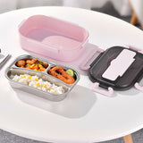 Insulation Lunch Box Bento Box Food Warmer Container for School Office Pink