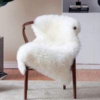 Faux Fur Shaggy Area Rug Floor Mat Living Room Mat Bedroom Home Decor White