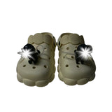 Pair of 3 Modes LED Light Water-Resistant Shoes Lights Night Light Black