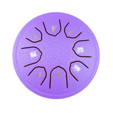 8-Note Rain Drum Steel Tongue Drum Rain Chime for Outside Garden Purple