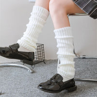 Pair of Y2K Leg Warmers for Women Dance Disco Party Legging Socks White