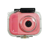 Kids Digital Camera Set Video Camera with Waterproof Case and Memory Card Pink