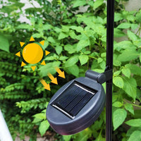 Solar Garden Fairy Statue Light Outdoor Stake Decorative Light for Patio Lawn Yard