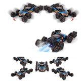 2.4GHz Remote Hand Control 8 Wheels Stunt Car Toys Gesture Sensing Remote Control Car Toy Orange