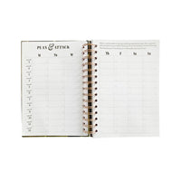 Fitness Schedule Journal Notebook Exercise Planner Notepad Writing Planner Daily Planner Blue