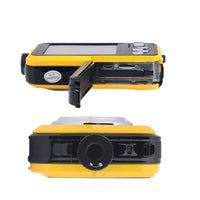 24MP Waterproof Digital Camera 1080P Underwater Camera for Snorkeling Yellow