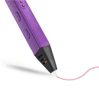 3D Printing Pen with OLED Display DIY Crafting Doodle Drawing Tool Kit for Kids Purple