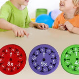 18Pcs Math Fact Fidget Spinners Math Counting Toy Early Educational Toys for Kids