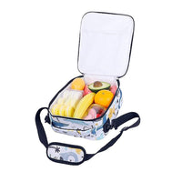 Kids Insulated Lunch Bag Thermal Picnic Bags with Adjustable Strap Style 3