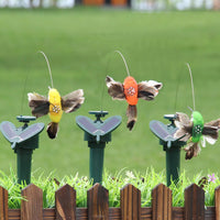 2Pcs Solar/Battery Powered Hummingbird Garden Yard Ornament Decor