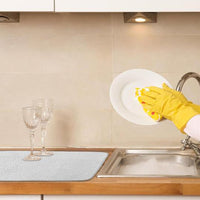 Microfiber Dish Drying Mat Quick Absorbent Dish Drainer Pad for Countertops