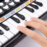 24 Keys Piano Toy Keyboard for Toddle Piano Toy Kid Gift Black