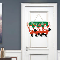 Christmas Hanging Party Decoration Set Porch Sign  Xmas Door Banner Style 1