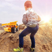 2.4G Remote Control Dump Truck 6-Channel Electric Radio Control Construction Vehicles Kid Toys