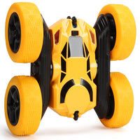 2.4GHz Remote Control Car Toy 4WD Rotating RC Car Toy Yellow