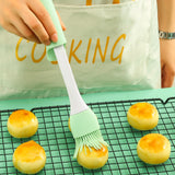 3Pcs Silicone Baking Tool Silicone Oil Brush Scraper Spatula Kitchen Safe Utensils for Grilling Cooking