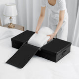 Underbed Storage Containers Bin with Lids Storage Organizer Box with Handle for Clothes Blankets Style 1