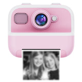 1080P Kids Instant Print Camera Dual Lens Digital Camera Christmas Birthday Presents Pink