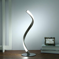 Modern Spiral Bedside Lamp Touch Control LED Table Lamp Nightstand Lamps for Home Office Cool White Lighting