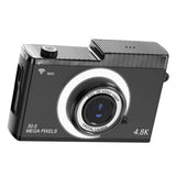 8X Zoom WIFI Digital Camera Retro Dua-Lens Auto Focus Camera with MP3 Player Various Games Black