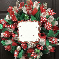 26cm x 10 Yards Christmas Decor Mesh Rolls Plastic Net Ribbon for Wreath Making Decorations 4 Rolls Styel 1