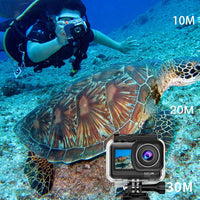 4K HD Action Camera Remote Control Dual Screen WIFI Underwater Camera Sports Video Camera