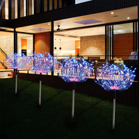 5-in-1 Solar Firework Lights Water-resistant Outdoor Stake Lights Christmas Garden Lights Multicolor