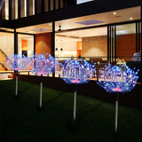 5-in-1 Solar Firework Lights Water-resistant Outdoor Stake Lights Christmas Garden Lights Multicolor