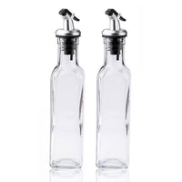 2 Pack 250ml Oil Dispenser Vinegar Pourer Glass Bottle Kitchen Cooking Tools