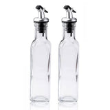 2 Pack 250ml Oil Dispenser Vinegar Pourer Glass Bottle Kitchen Cooking Tools