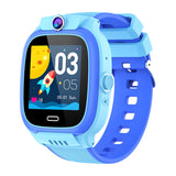 Touch Screen 4G Smart Watch Positioning Video Call Watch with Camera for Kids Blue