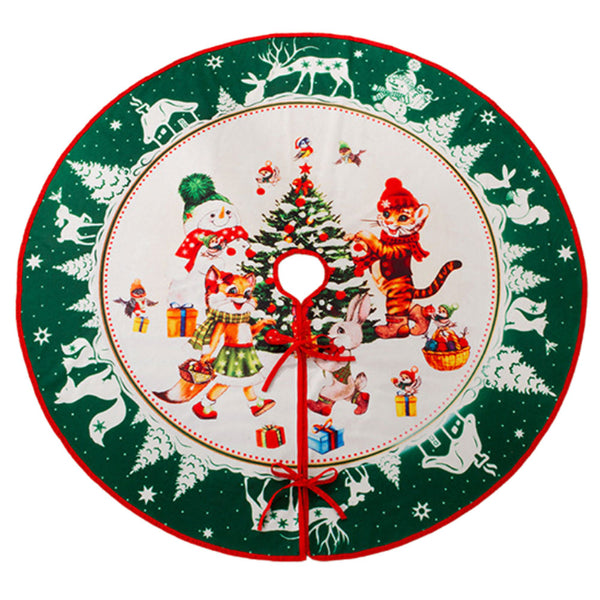 Christmas Tree Skirt Xmas Tree Decoration Christmas Tree Mat Style 2