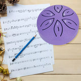 6-Note Rain Drum for Outside Garden Mini Steel Tongue Drum Instrument Purple